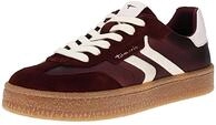 Tamaris Damen Sneaker Low flach, rot (Bordeaux MET.),38
