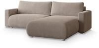 Masseno Ecksofa Turin N mit Schlaffunktion L-Form, Sofa mit Bettkasten,