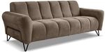 BEAUTY SOFA VOLARE Cappucino Sofa 3-Sitzer &ndash; Modernes Wohnzimmer Sofa,