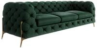S-Style M&ouml;bel Milton Sofa 3-Sitzer Chesterfield-Sofa f&uuml;r Wohnzimmer Lounge...