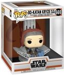 Funko Pop! Deluxe: Star Wars: The Mandalorian S9 - BO-Katan - BO Katan mit Throne,
