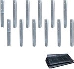 Wickey SolidLock Winkelanker aus feuerverzinktem Stahl f&uuml;r Spielt&uuml;rme,...