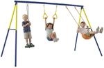 AIYAPLAY Schaukelgestell bis 150 kg 3-in-1 Kinderschaukel mit klassischer...