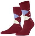 Burlington Herren Socken Manchester M So Baumwolle gemustert 1 Paar, Orange Tropicana