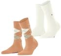 Burlington Damen Socken Everyday Mix Multipack W So Baumwolle gemustert 2 Paar,