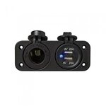 ProPlus Einbau Kit: Steckdose DIN + USB Doppel-Steckdose 2x2100mA