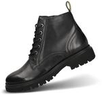 Salamander Damen Schn&uuml;rstiefel, Schn&uuml;rstiefel aus Leder, schwarz, 36 EU