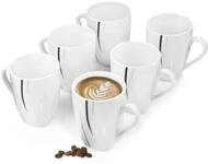 S&Auml;NGER | Kaffeebecher Set Bilgola Black Lines aus Porzellan, 6-teiliges...