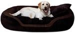 tierlando&reg; Philip Soft Cord Hundebett aus edlem Cord-Velours-Mix mit bequemer