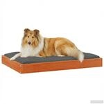 vidaXL Hundebett Wachsbraun 92 x 64 x 9 cm Massivholz Kiefer, Hunde Bett f&uuml;r