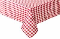 texpot Landhaus Tischdecke 130 x 130 cm rot-wei&szlig; Kariert 5 mm Karo 100%...