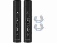 2er Super Hold Hairspray Haarspray Black Silhouette Styling Schwarzkopf 750 ml