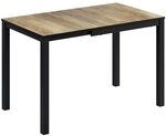 Vicco Esstisch Granny, Eiche rustikal/Anthrazit, 80-120 x 70 cm | ausziehbar,...