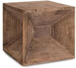 Homestyle4u 1772, Hocker Beistelltisch Holz Sitzw&uuml;rfel Sitzhocker W&uuml;rfel Cube