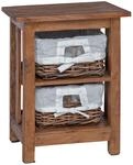 vidaXL Beistelltisch Braun 38 x 28 x 50 cm Massivholz Mahagoni, Eleganter,