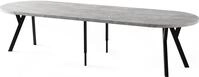 Esstisch Rund Gro&szlig; XXL Ausziehbar im Loft-Stil &ndash; 100 bis 300 cm &ndash; Extra...