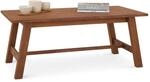 IDIMEX Couchtisch LUZERNA 45 x 60cm aus Massivholz, Dunkelbraun -...