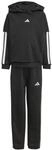 adidas Jungen Little Kids 3 Stripes Essentials Fleece Track_Suit, black, 6-7 Years