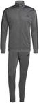adidas Herren SPORTSWEAR BASIC 3 STRIPES TRICOT TRACKSUIT, grey six, L