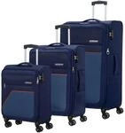 American Tourister Trolley Sky Surfer 3 PC Set A Dark Navy dunkelblau 81cm