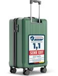 Wertes Koffer Mittel 67cm - 60L - TSA Schloss Hartschalen Koffer mit Doppelrollen,