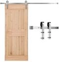 VEVOR Schiebet&uuml;rsystem 183 cm Laufschiene, Schiebet&uuml;rbeschlag Tragkraft 150 kg,