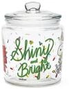 Excelsa Peanuts Shiny & Bright Vorratsdose aus Glas, Beh&auml;lter mit Deckel, verziert