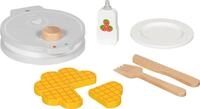 goki 51532 Waffeleisen aus Holz mit Zubeh&ouml;r &ndash; 9-teiliges Kinderk&uuml;chen- und
