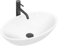 Rea Aufsatzwaschbecken Pamela Wei&szlig; Waschbecken f&uuml;r Badezimmer aus Keramik 53 x 33 x