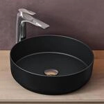 doporro Aufsatzwaschbecken Keramik Waschbecken Rund Waschschlae 40x40x13 cm...