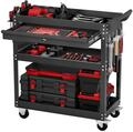VEVOR Werkzeugwagen 830x350x826 mm, 160 kg Tragkraft, Werkstattwagen mit Schublade,