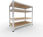 shelfplaza Home 100x110x60 cm Schwerlastregal in verzinkt mit 4 B&ouml;den und 175...