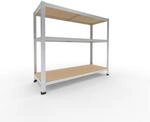 shelfplaza Home 100x120x45 cm Schwerlastregal in verzinkt mit 3 B&ouml;den und 175...