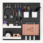 VEVOR Werkzeugwand, 28 x 28 cm, 4er-Set, Kunststoff-Stecktafel-Wand-Organizer-Set mit