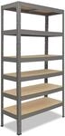 shelfplaza Pro 200x120x40 cm Schwerlastregal in grau mit 6 B&ouml;den und 166 kg...