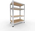 shelfplaza Home 100x70x40 cm Schwerlastregal in verzinkt mit 4 B&ouml;den und 175 kg