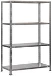 PROREGAL Schraubregal Panda MID | HxBxT 150x100x40cm | Fachlast 75kg | Verzinkt 