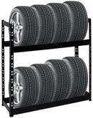 PROREGAL Reifenregal Tiger | HxBxT 100x110x35cm | 150kg Fachlast | bis zu 8...