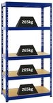 PROREGAL Schwerlastregal Tiger Blau 180x90x45cm f&uuml;r Gesamtlast 1365kg...
