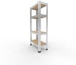shelfplaza Home 100x23x45 cm Schwerlastregal in verzinkt mit 4 B&ouml;den und 175 kg