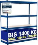 CLP Lagerregal 160X180X60 cm I B&ouml;den Bis Je 350 KG Belastbar I...