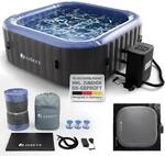 JUSKYS&reg; Whirlpool SpaLuxe &ndash; Aufblasbar, Outdoor & Winterfest, 130...