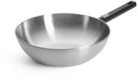 Woll Logic Steel Wok- und R&uuml;hrpfanne - Induktiv -, &Oslash; 30 cm, 10 cm hoch, mit