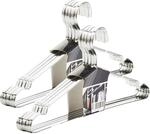 SOTECH 10er Set Design Kleiderb&uuml;gel Edelstahl geb&uuml;rstet (SS201) 450 x 193 mm
