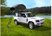 BERGER CampLodge Dachzelt f&uuml;r 2 Personen | Camping Autodachzelt mit LED-Lichtern 