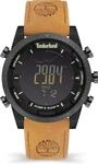 Timberland Herren Armbanduhr Whately in der Farbe Schwarz mit Lederarmband,