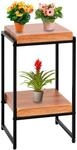 Blumentisch HWC-K71, Blumenregal Beistelltisch Pflanzregal, MVG-Zertifiziert MDF