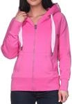 Elbsand Damen Sweatjacke Freizeitjacke mit Kapuze ESKelda 70299-00 Magenta Sky (6640)