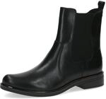 CAPRICE Damen Chelsea Boots Kleiner Absatz Elegant, Schwarz (Black Nappa), 42 EU