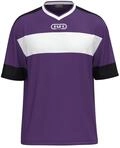 JAKO Unisex Trikot Club 92, Kurzarm, lila/wei&szlig;/schwarz, S